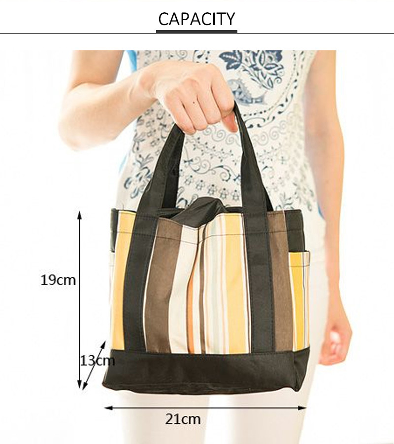 FDA Approved PEVA Lining Insulated Lunch Tote For Food