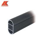 1.2mm Thickness Aluminum Hollow Tube Oval Wardrobe Closet Hanging Rod