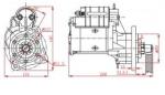 Engine Tractor Starter Motor With Spare Parts Fit Boss COMPAIR 63227419 112819