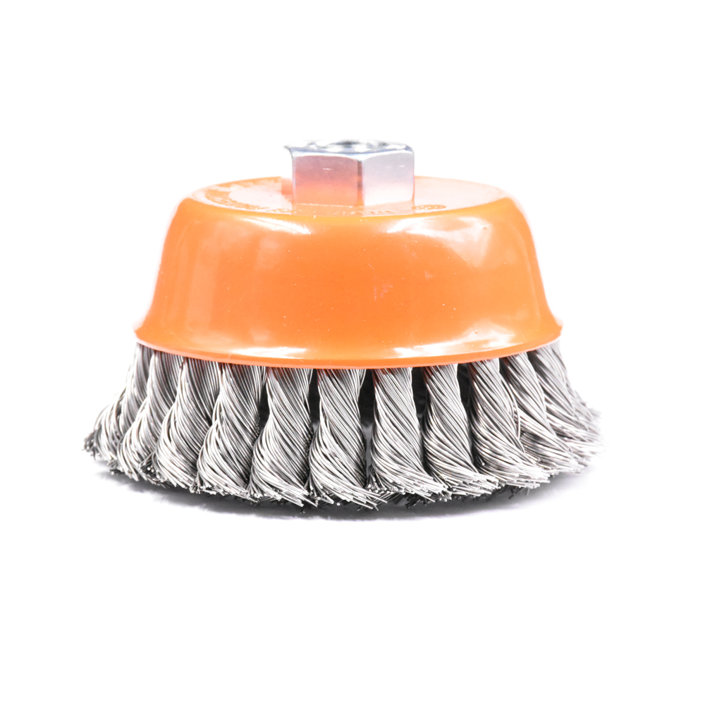 Deburring Wire Wheel Twist Knot Knotted Cup Brush