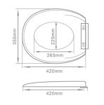 Toilet Seat Cover PP UF Duroplast Plastic Material Durable Soft Close Low Noise