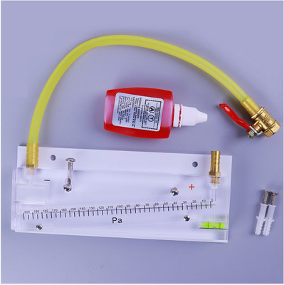 KMC-DP-200 Red Oil Micro Pressure Gauge for Civil Air Defense Fire Protection