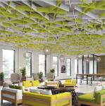 Recycled Eco Friendly Acoustic Panels High Density PET Ceiling Panels