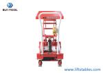 500kg Low Profile Mobile Lift Table Double Scissor Light Duty Small Electric