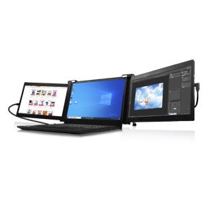 China IPS 1920x1080 11.6 Inch 230cd/M2 Foldable Triple Screen Laptop factory