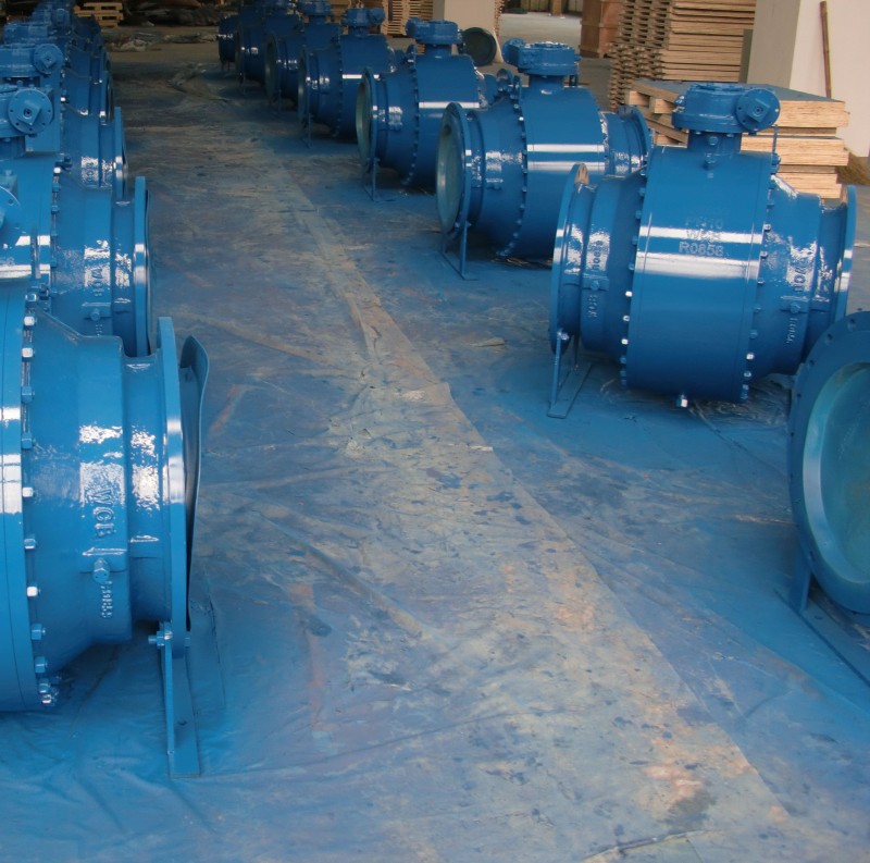 Anti Static Three Piece Fire Safe Trunnion Ball Valve