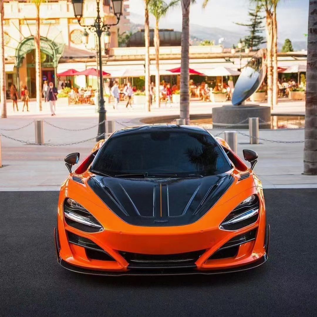 Dry Carbon Fiber for McLaren 720s Carbon Fiber Body Kit 720s Upgraded MSY-style Front and Rear Bumper Spoiler Hood