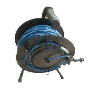China Outdoor Height Control Fiber Storage Reel Fiber Optic Cable Drum Spool Cart factory