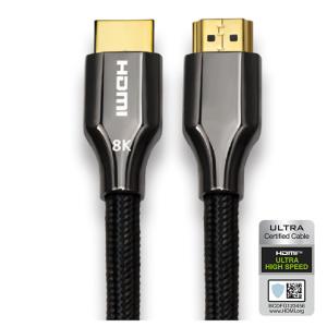 China Zinc Alloy 8K HDMI Cable EARC Ultra High Speed HDCP 2.3 2.2 For PS5 Monitors factory