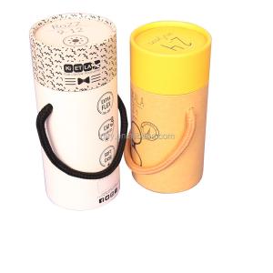 China Matt Lamination Round Tube Packaging Box Kraft Paper Cylinder Box For Nuts Coffee Tea factory