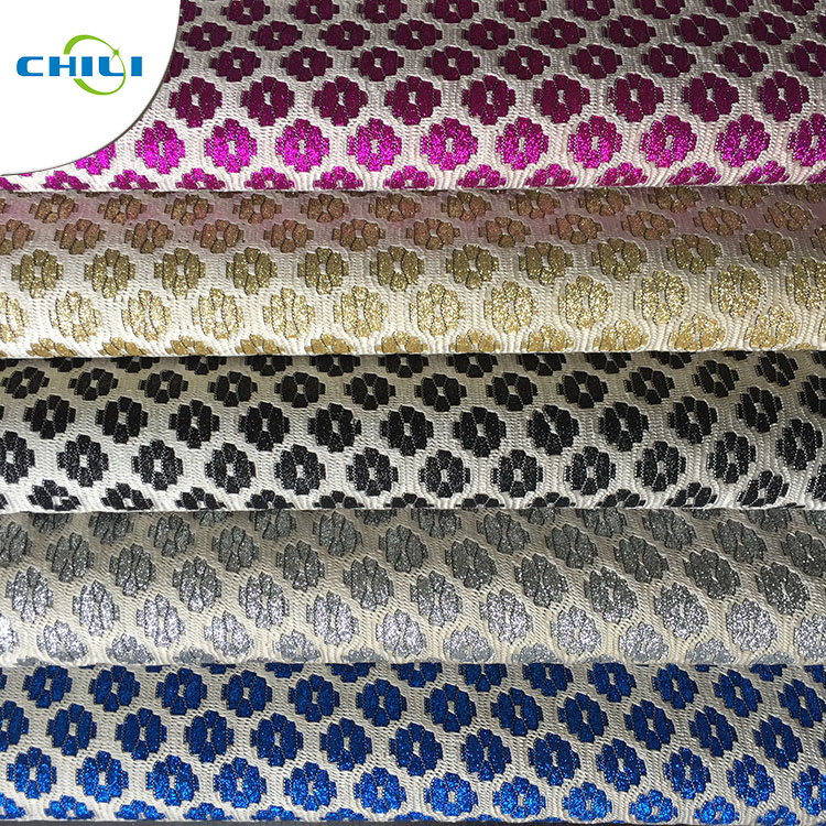 Stripe pattern mesh glitter fabric shoe leather