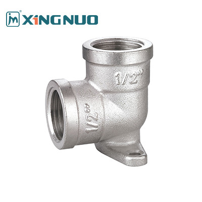 304 stainless steel inner and outer bending brass elbow Compression T Fitting Polished Chrome Plated