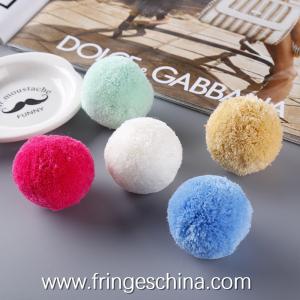 China Wholesale Colorful DIY Pom Pom Ball For Mobilephone Costume Christmas Decoration factory