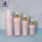 30g 50g Cream Double Walled Cosmetic Jar and Pink Lotion Spray Bottle Set Luxury