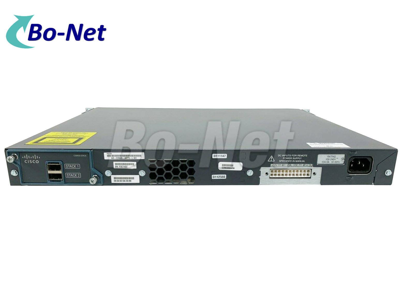 Full POE Used Cisco Switches WS-C2960S-48FPS-L 48 Port 4 SFP 740 Watt 88Gbps