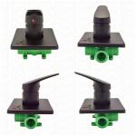 Three-way Square Panel Ppr Black Plated Mixer Shower Valve Mixing Valve