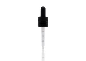 China Professional Tamper Evident Essential Oil Dropper 18/410 Prevent Liquid Leakage factory