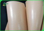 160g + 10 PE Brown Greaseproof Paper Roll Grade AAA OEM / ODM Acceptable