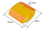 CE ISO9001 Road Cone Sign Reflective Road Stud Yellow Plastic Road Side