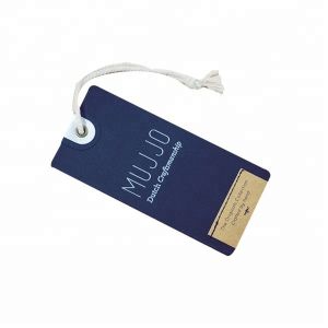 Paper Clothing Custom Printed Hang Tags With String Recyled Eco Friendly