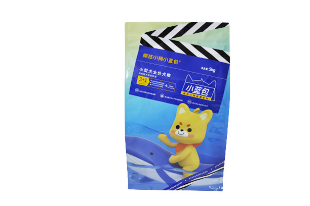 Moisture Proof Service Flat Bottom Stand Up Pouches With Resealable Zipper Top