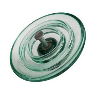 China 380mm 420mm 450mmGreen Glass Disc Power Pole Insulators factory