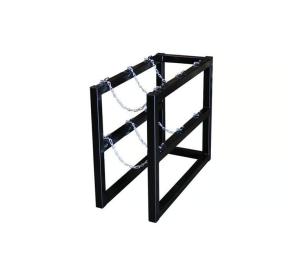 China Three Tank Gas Cylinder Rack Compressed Gas Cylinder Storage Racks factory