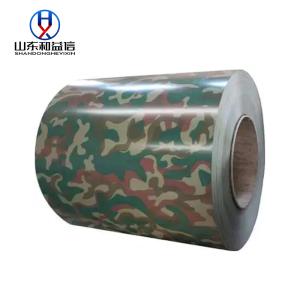 China Camouflage Color Coated Iron Sheet Prepainted Steel PPGI Steel Roll factory