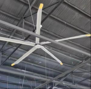 China 3m 10FT HVLS Industrial Indoor Exhaust Ceiling Fan With Pmsm Motor factory