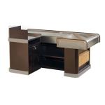 Wholesale Grocery Store Cashier Table Supermarket Checkout Counter with Display