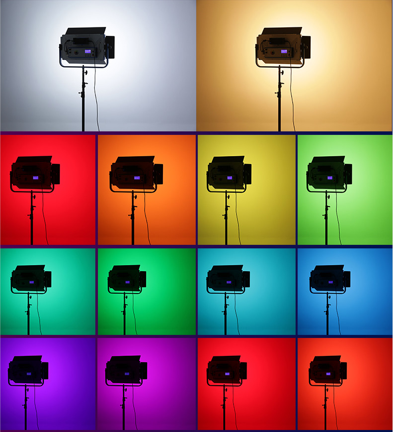 120w Rgbw Panel Light Mobile App And Dmx Control Cri Tlci Up To 95-98