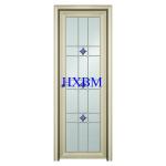 Damp Proof Aluminum Interior Doors With Double Tempered Clear / Frosted Glass