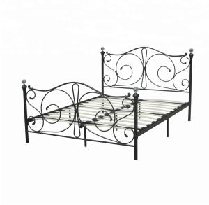 China Home Furniture Slat Support Bed , Knock Down Bed Frame Smooth Finish Edges factory