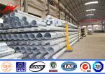 High Tension Steel Utility Pole , Electric Transmission Line Tower Galvanized