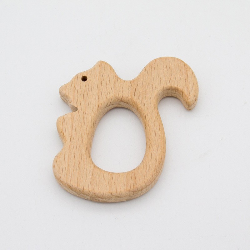 Wooden Baby Toys Montessori Toys Fun Animal Toys, Smooth Natural Wood, Wood Animal Learning Toy