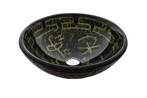 China Olive Ancient Bathroom Vessel Sinks , Bathroom Trough Sink With Pop - Up Drain factory