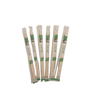 China Disposable Natural Bamboo Chopsticks Custom Wrapping Paper Environmental Friendly factory
