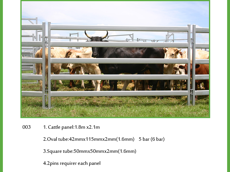 China supplier heavy duty cheap hot dip galvanized cattle yard panels