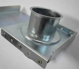 China Round Head Duct Zone Dampers Stainless Steel Blast Gate Stamping Welding Connection factory