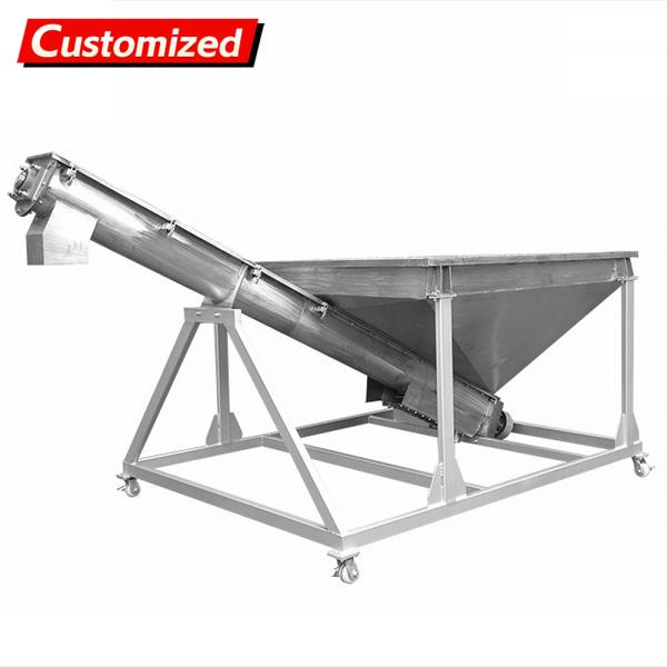 Custom Design Screw Auger Feeder with Variable Frequency Drive and Deep Screw