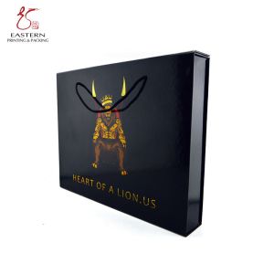 Custom Pantone Printing Hard Cardboard Gift Boxes With Handles