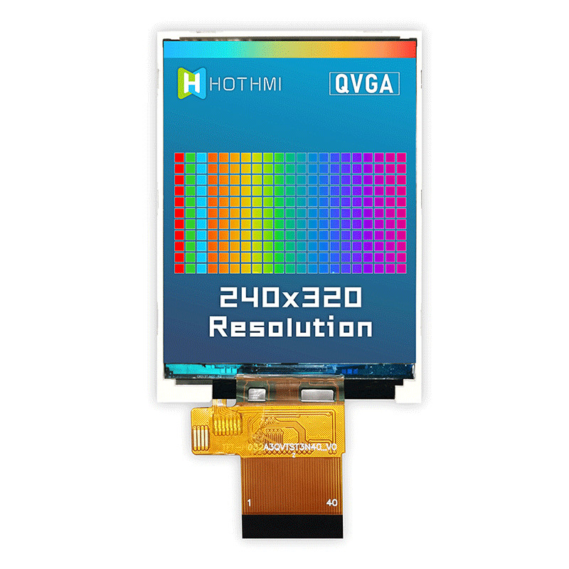 240X320 Color LCD Display/IPS Full Viewing Angle Display/With ST7789V Controller/MCU Interface/FPC Plug