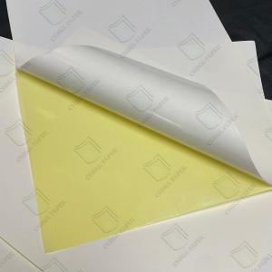 China 150-250gsm Yellow Printable Waterproof Vinyl Sticker Paper Self-Adhesive Label Sheets for Custom Stickers factory