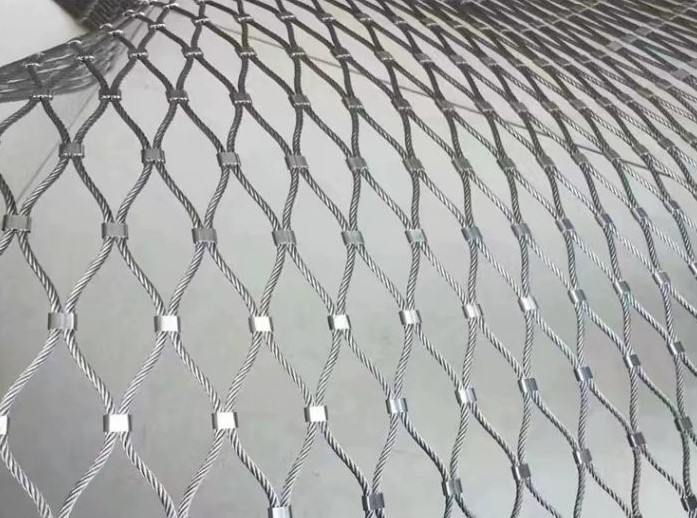 Aviary 30x30mm 304/316 Stainless Steel Rope Wire Mesh In Animal Protection