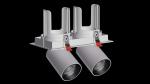 CRI90 30W LED Dimming Grille Spotlight 5000LM Impact Resistance