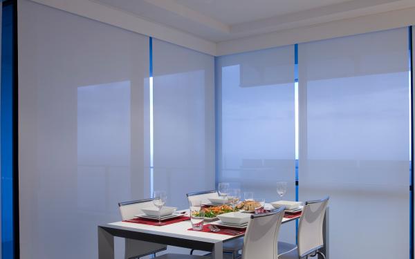 2017 most popular 100% polyester roller blinds plastic chain motorised roller