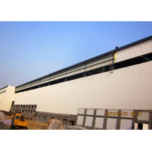 Pre Engineered Portal Frame Warehouse with Glass Wool Panels