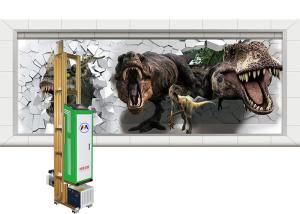 China Vertical UV Wall Printer , Mural Inkjet Printer Automatic Photos Printing factory