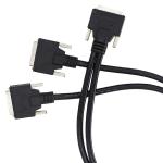 IP67 Molding Screw 68 Pin SCSI Cable Male To Male for Communication Data