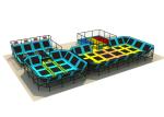 Mixed Designs Toddler Indoor Trampoline Park Customized Size 124CBM Volume